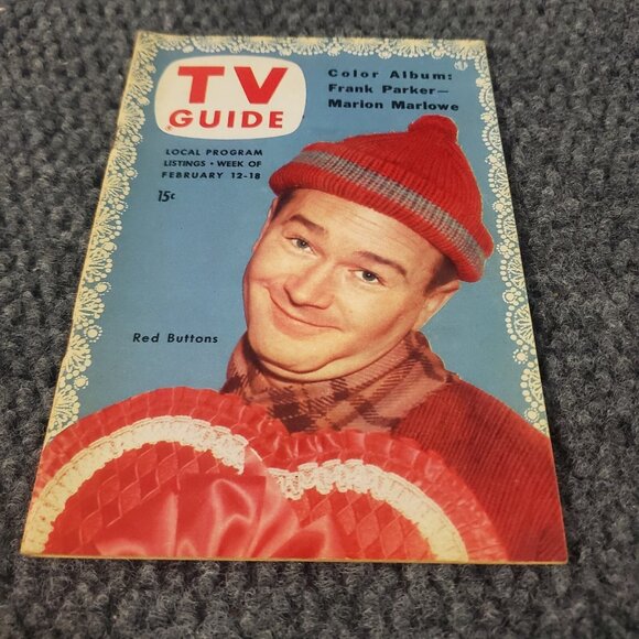 TV Guide February 1954 Red Buttons Balt Washington Lucille Ball Pittsburgh #1 - Picture 2 of 9
